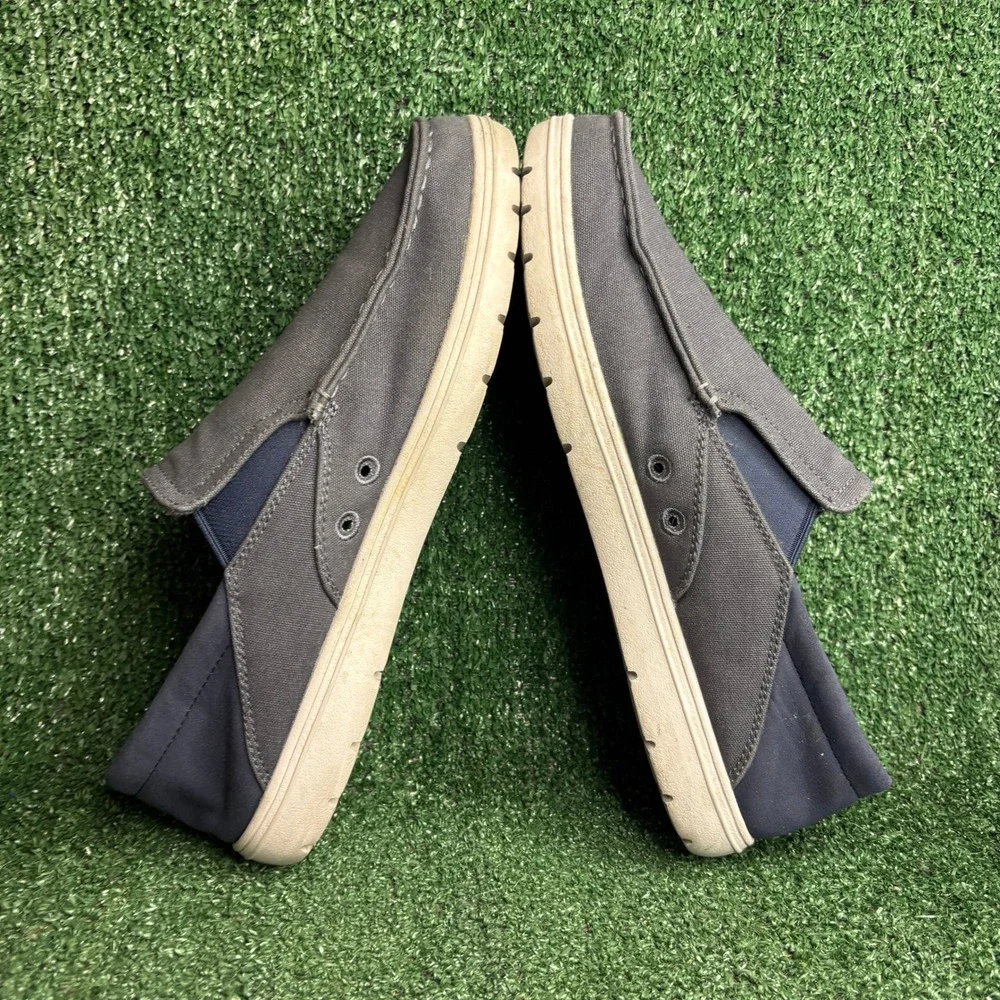 Lems Drifter Canvas Minimalist Barefoot Slip On Loafer Shoes Deep Sea Mens Sz 13